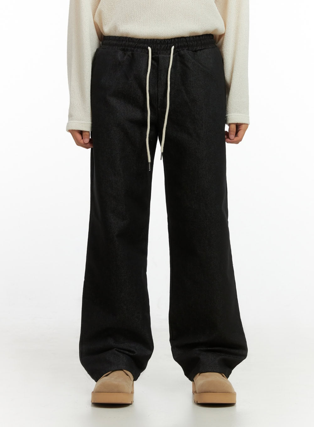 Men's Elastic-Back Denim Jeans IO420