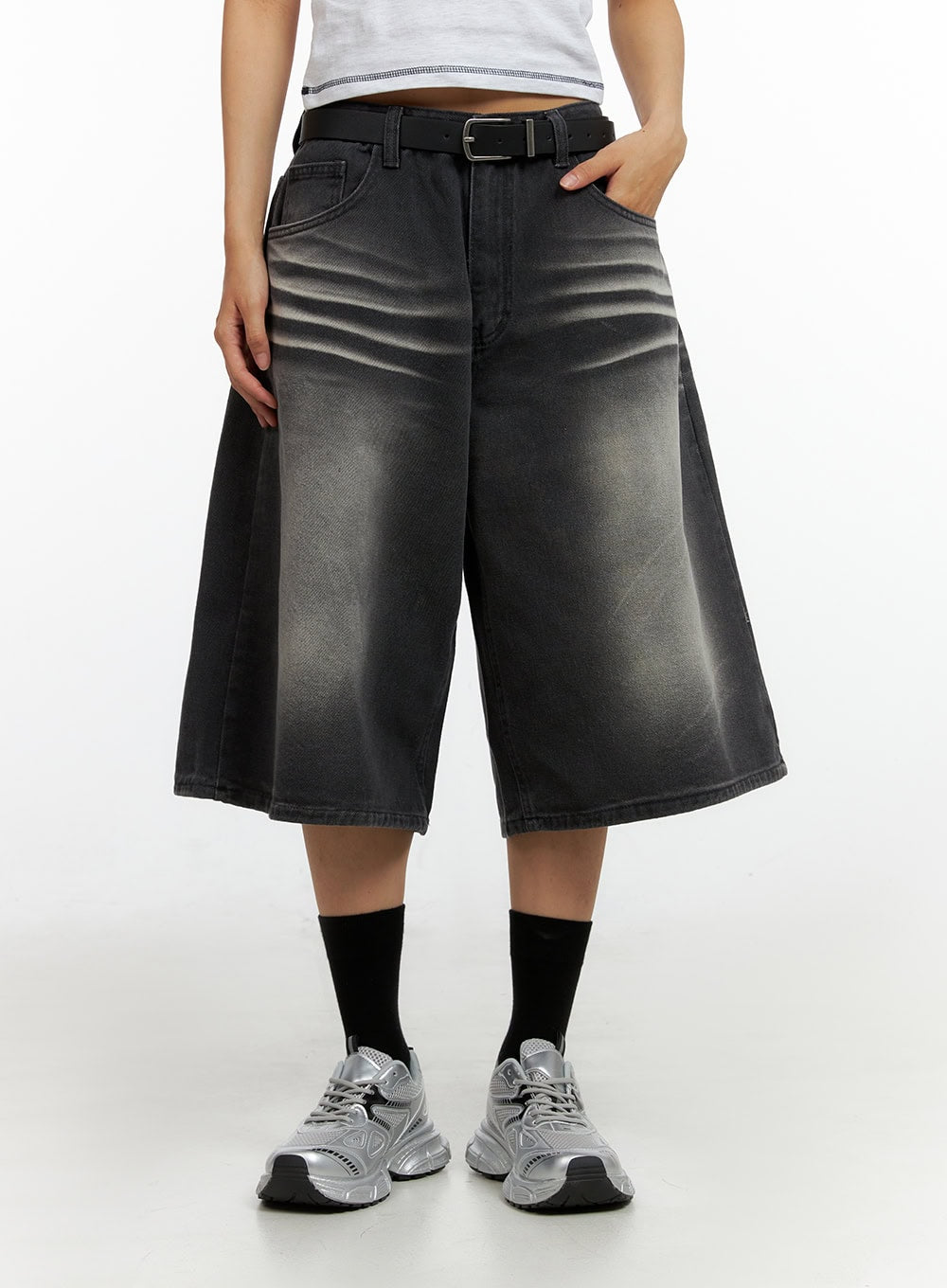 Washed Baggy Jorts IL419