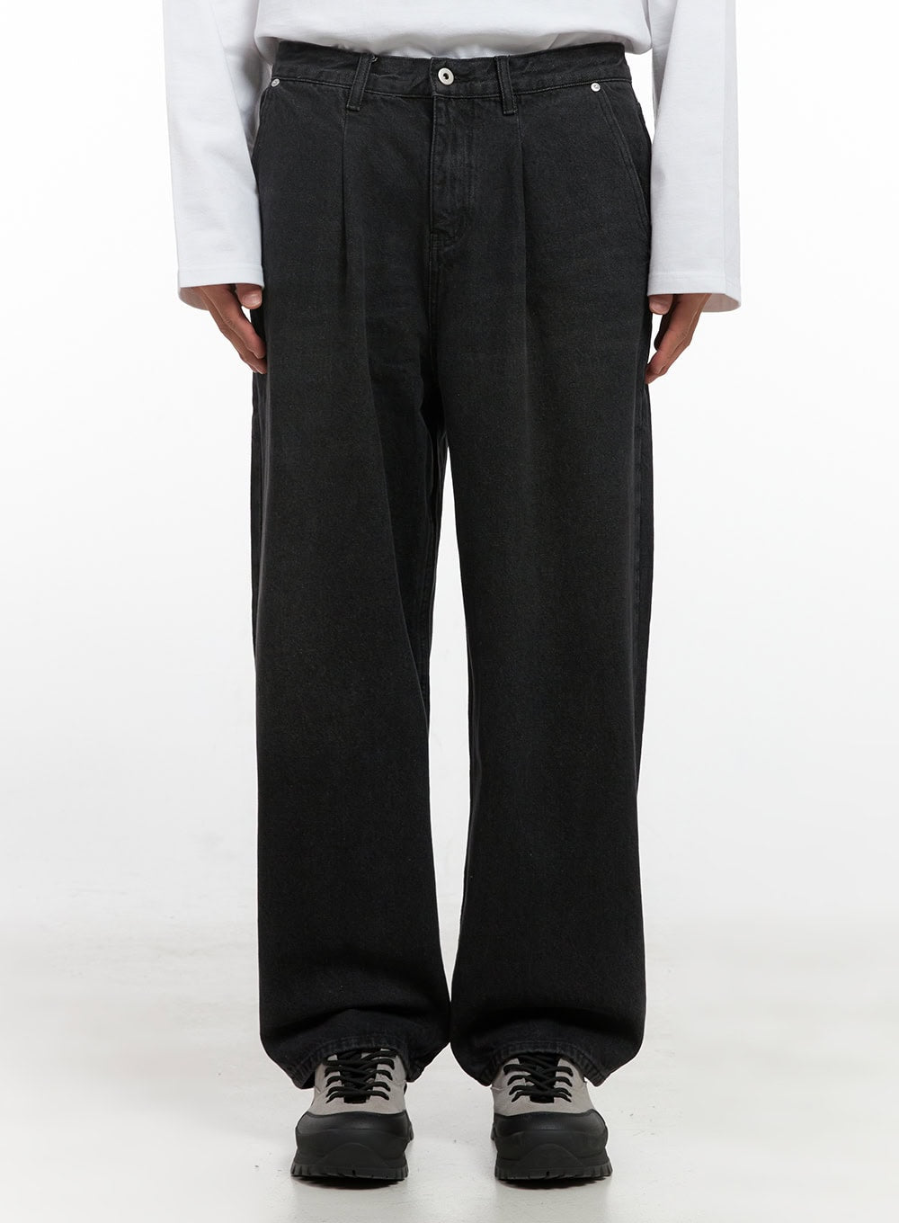 Men's Pintuck Washed Denim Jeans ID406