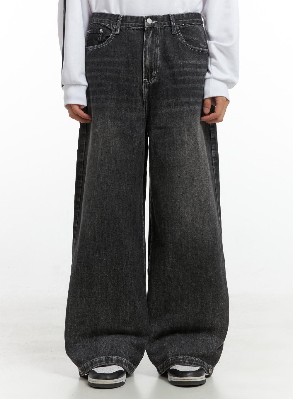 Men's Wide Leg Fit Denim Jeans IO417