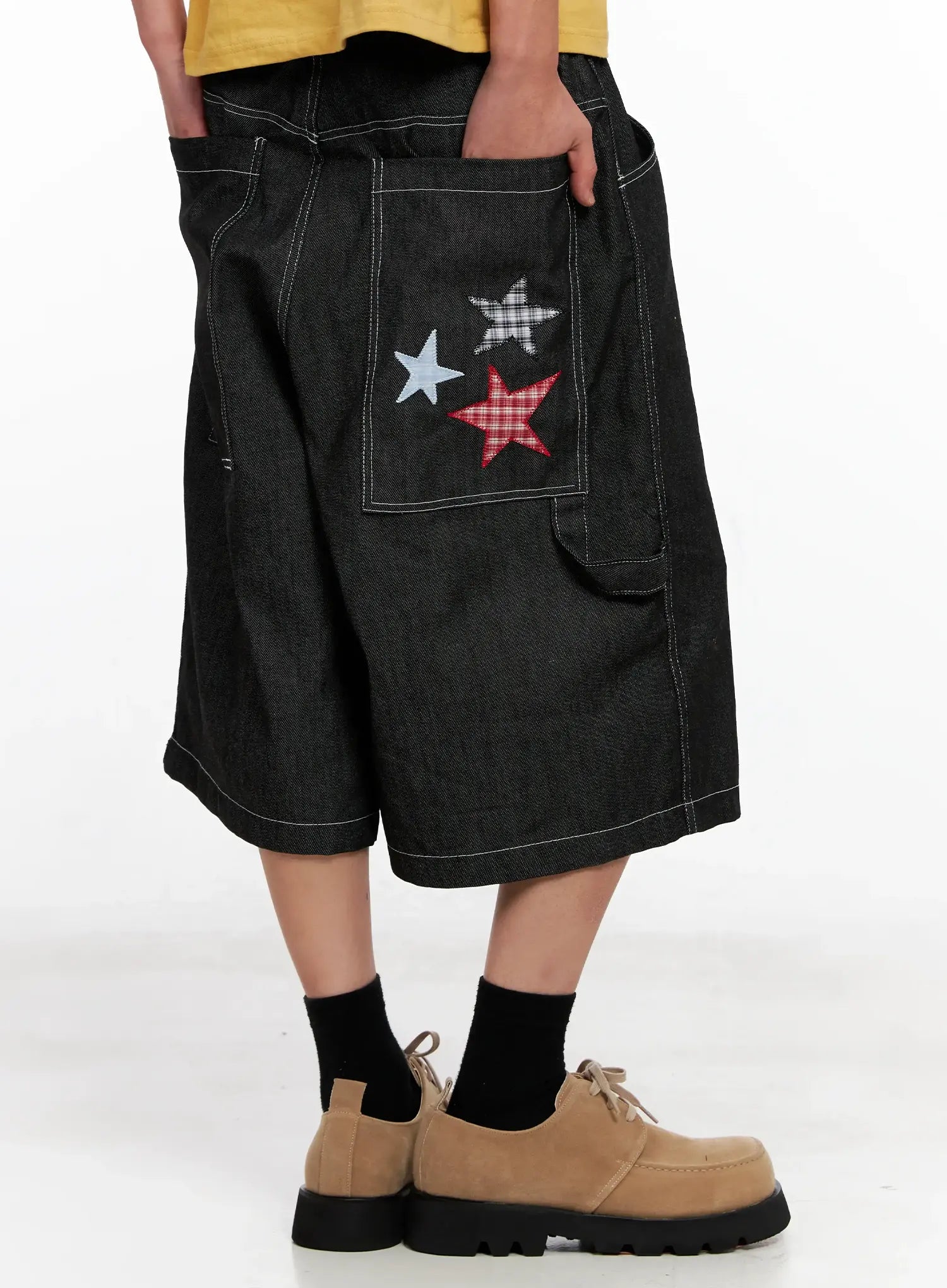 Men's Star Patch Jorts IG508