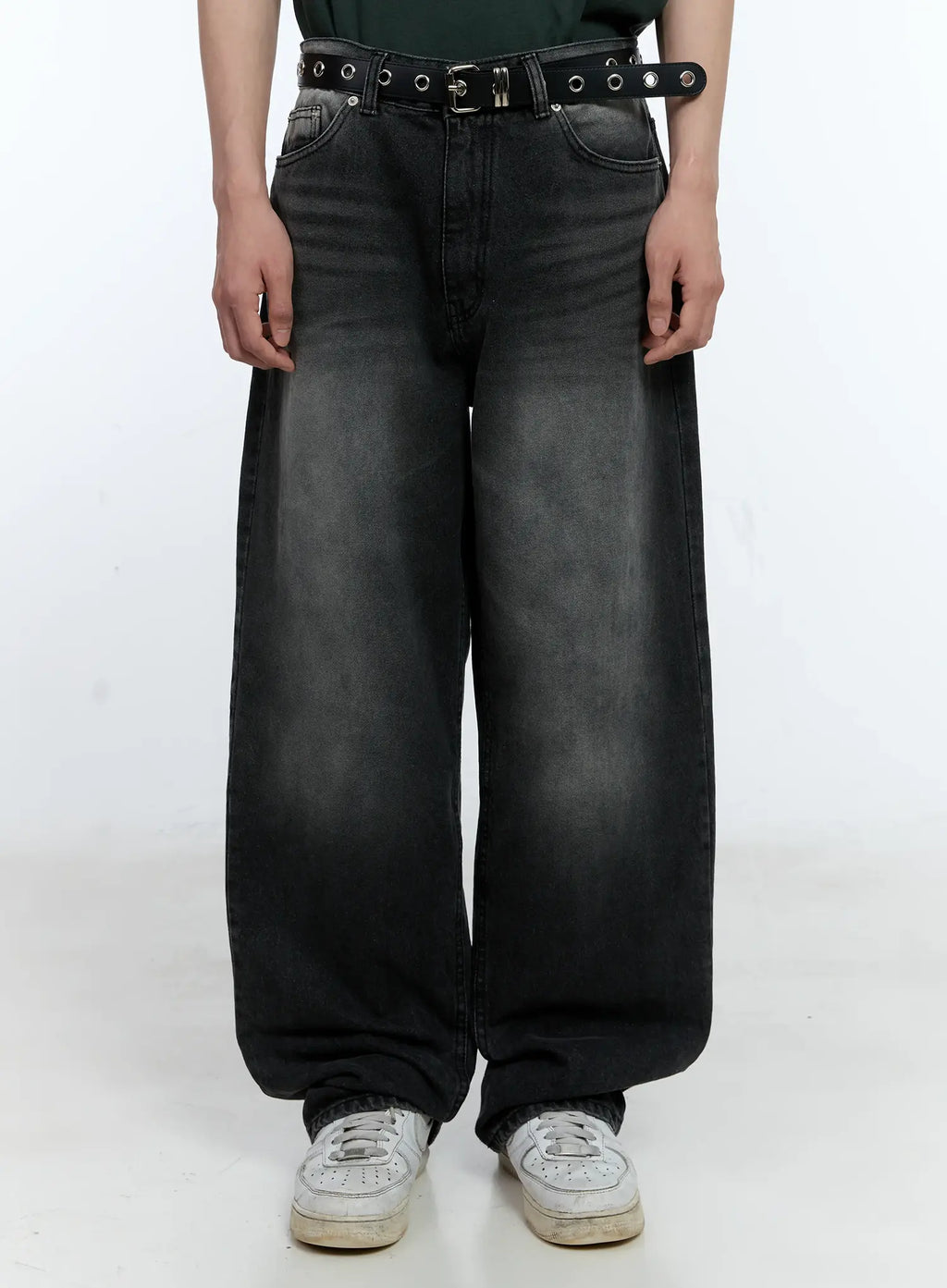 Men's Washed Loose-Fit Jeans IL529