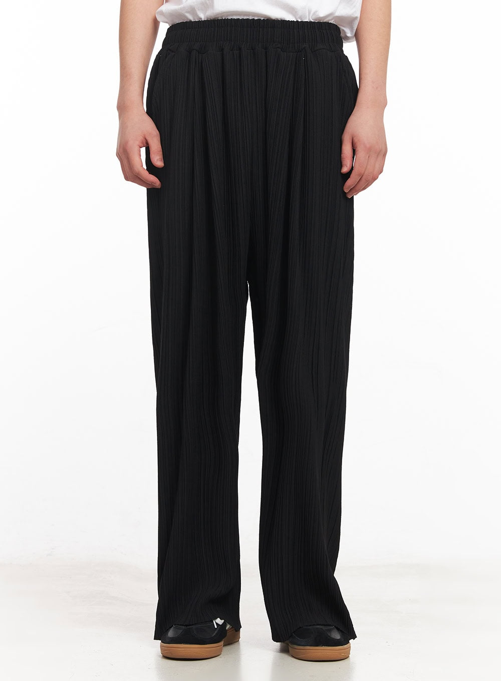 Men's Pintuck Straight-Fit Pants IY506