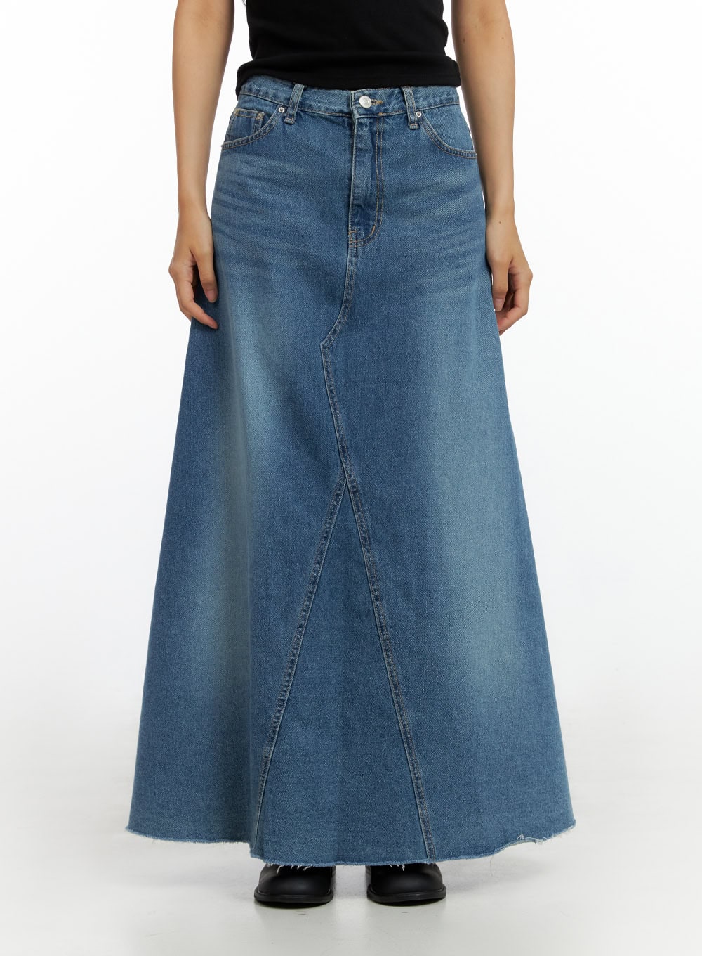 Maxi Flare Denim Skirt IL419