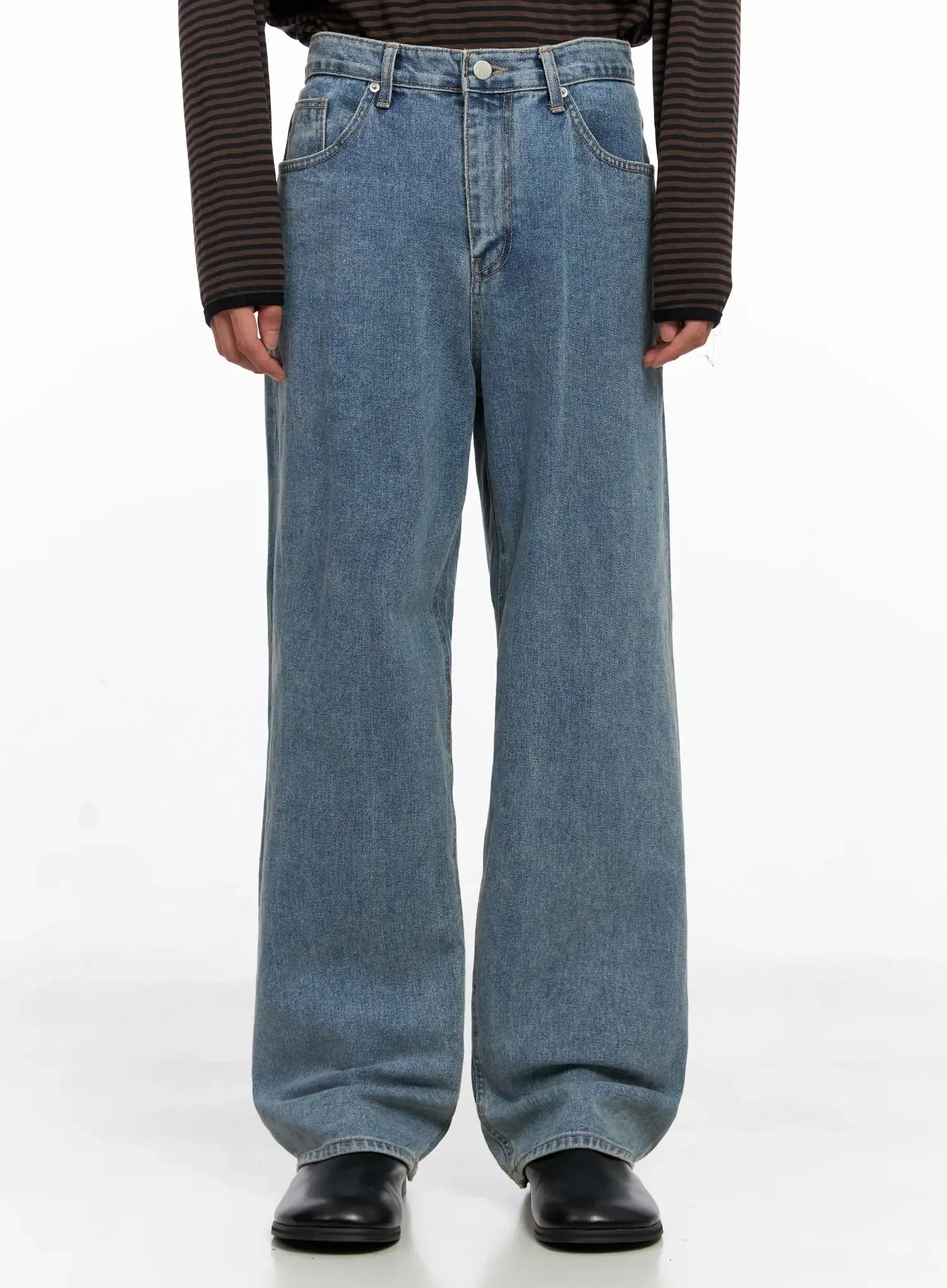 Men's Classic Blue Denim Jeans IO517