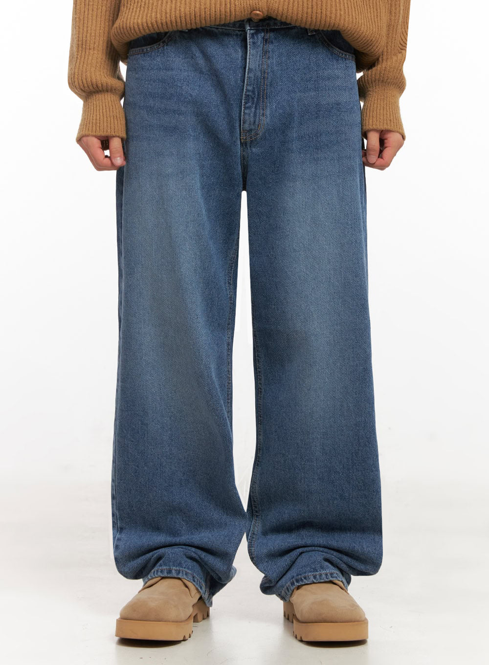 Men's Classic Wide-Leg Denim Jeans ID427