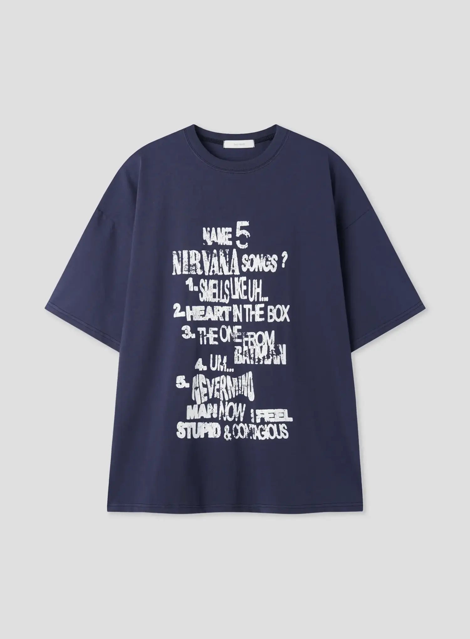 Retro Nirvana Print Graphic T-Shirt IL516