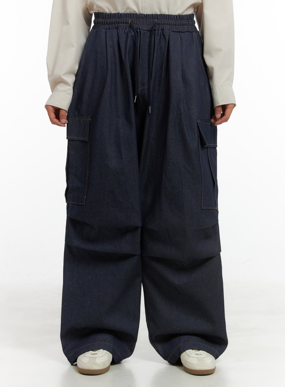 Men's Denim Cargo Stitch Jeans IS420