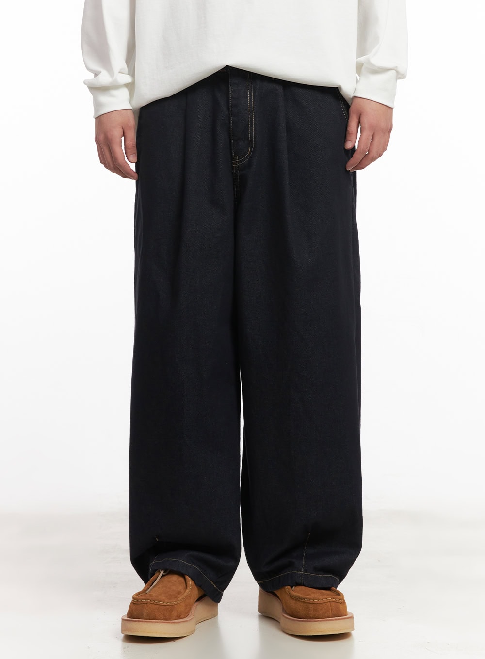 Men's Stitched Wide-Leg Jeans IM517