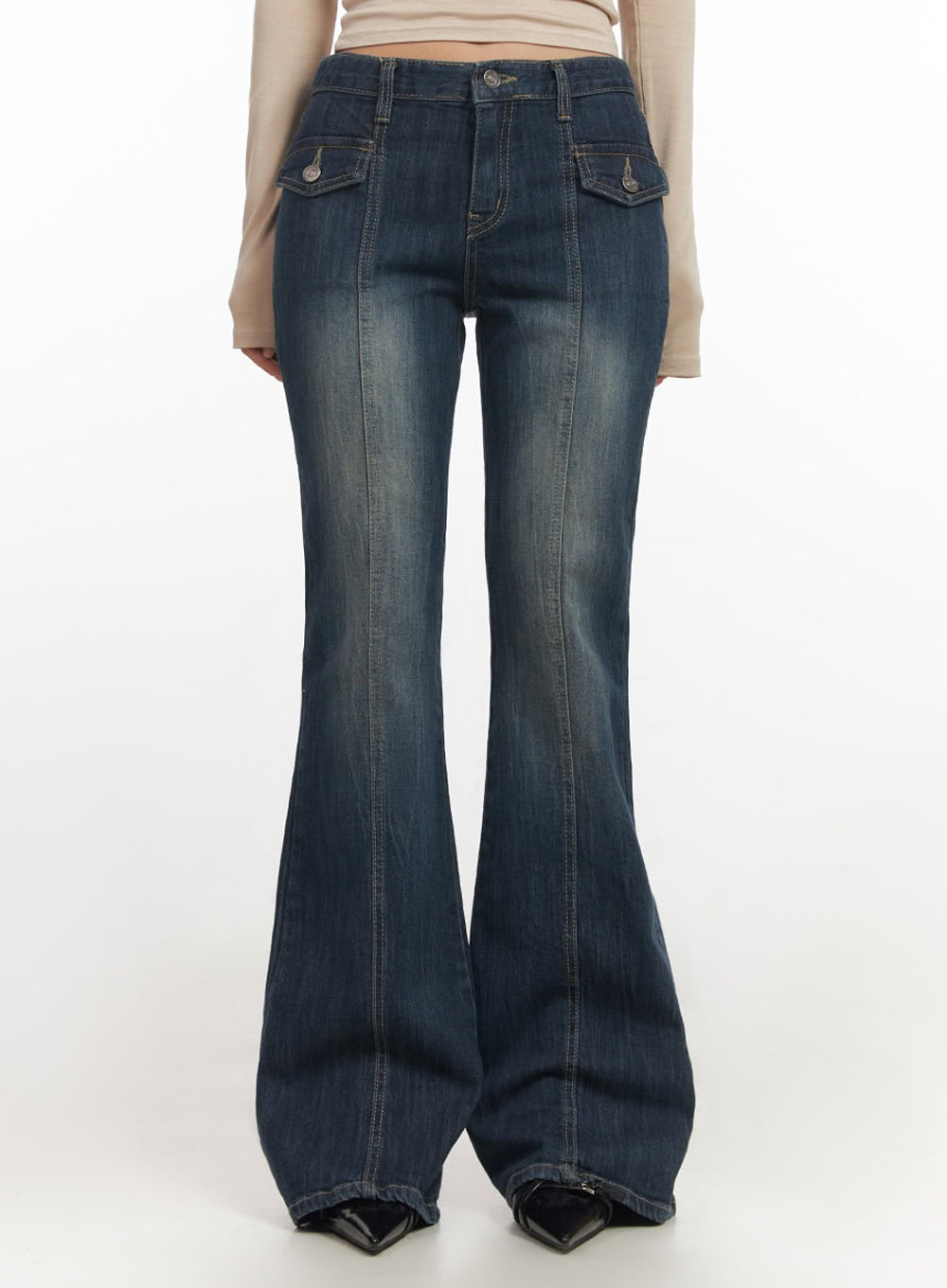 Hayley Slim-Fit Flared Jeans IF510