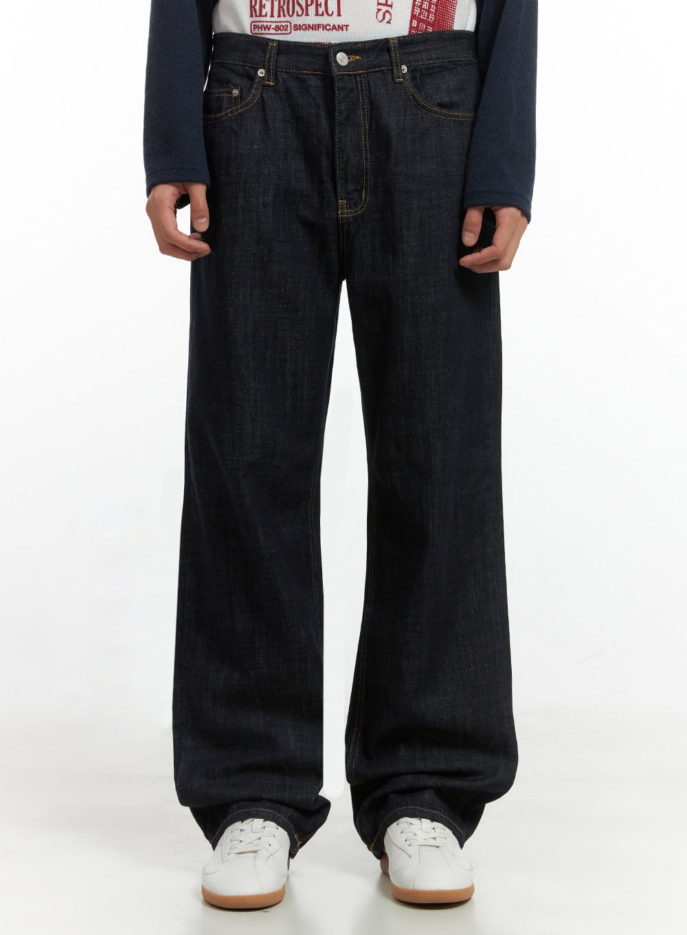 Men's Refined Wide Fit Denim Jeans IO417