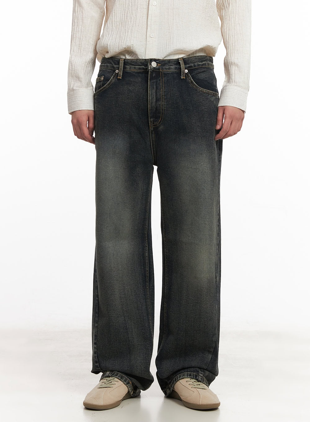 Men's Stitched Straight-Leg Jeans IM514