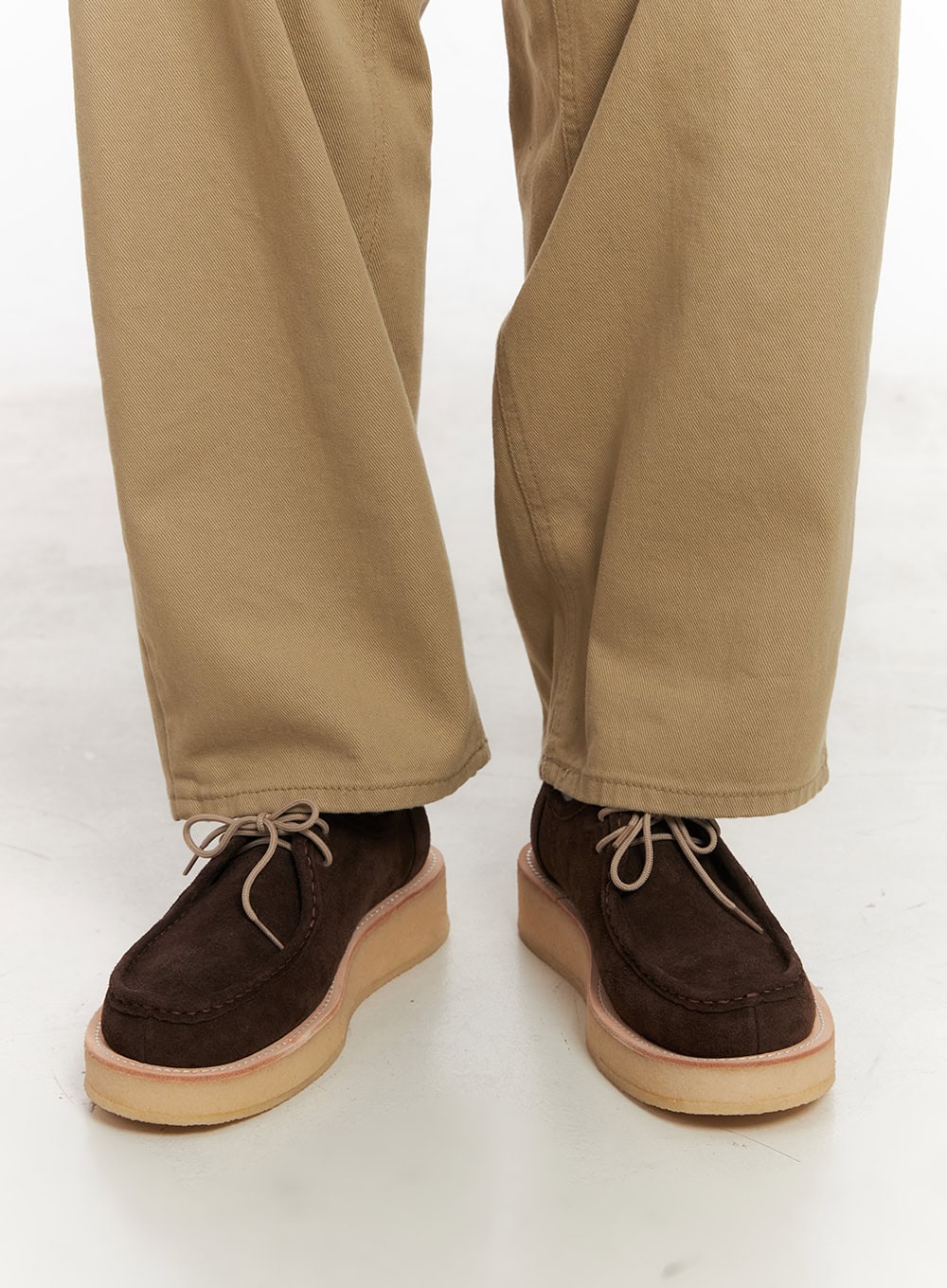 Men's Suede Lace-Up Loafers IM514