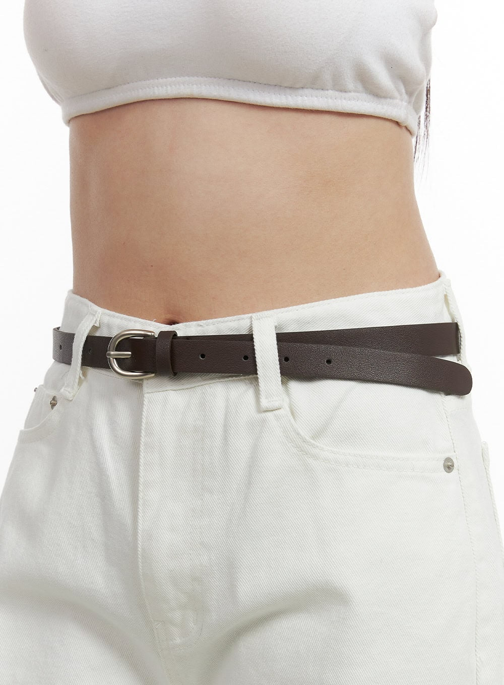 Classic Thin Buckle Belt OO416
