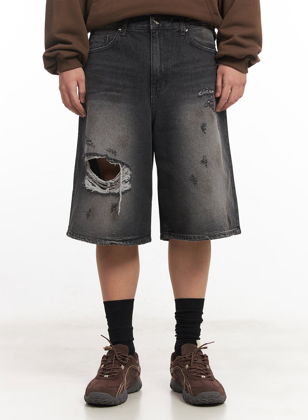 Men's Destroyed Burmuda Denim Shorts IM528