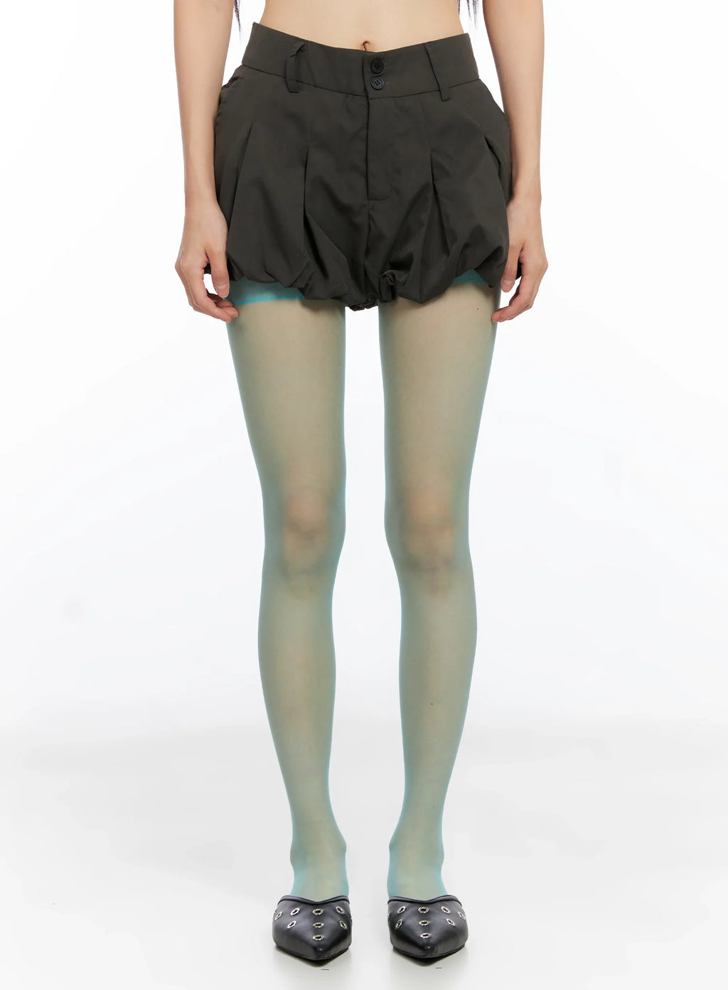 Balloon Pleated Skirt Shorts CO516