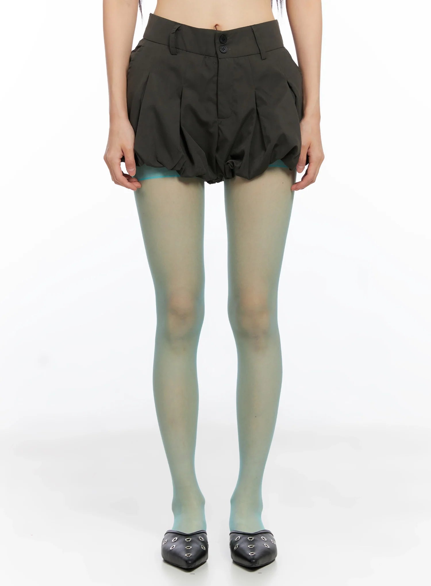 Balloon Pleated Skirt Shorts CO516