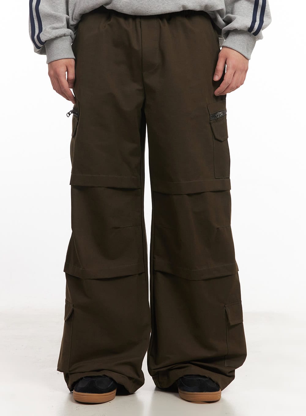 Men's Cotton Pocket Wide-Leg Pants IM528