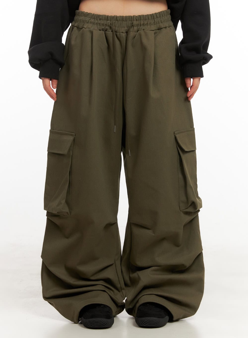 Unisex Oversized Cotton Cargo Pants CJ506