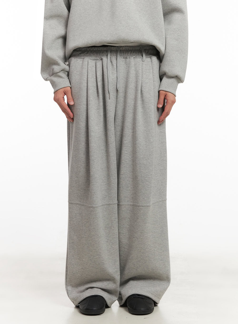 Men's Pintuck Wide-Leg Sweatpants IA510