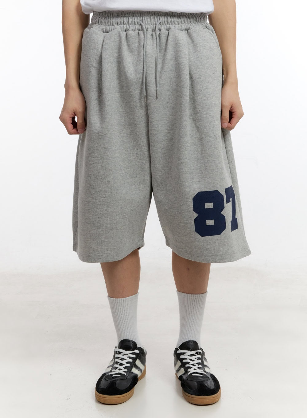 Men's Graphic Wide-Fit Sweat Shorts IA504