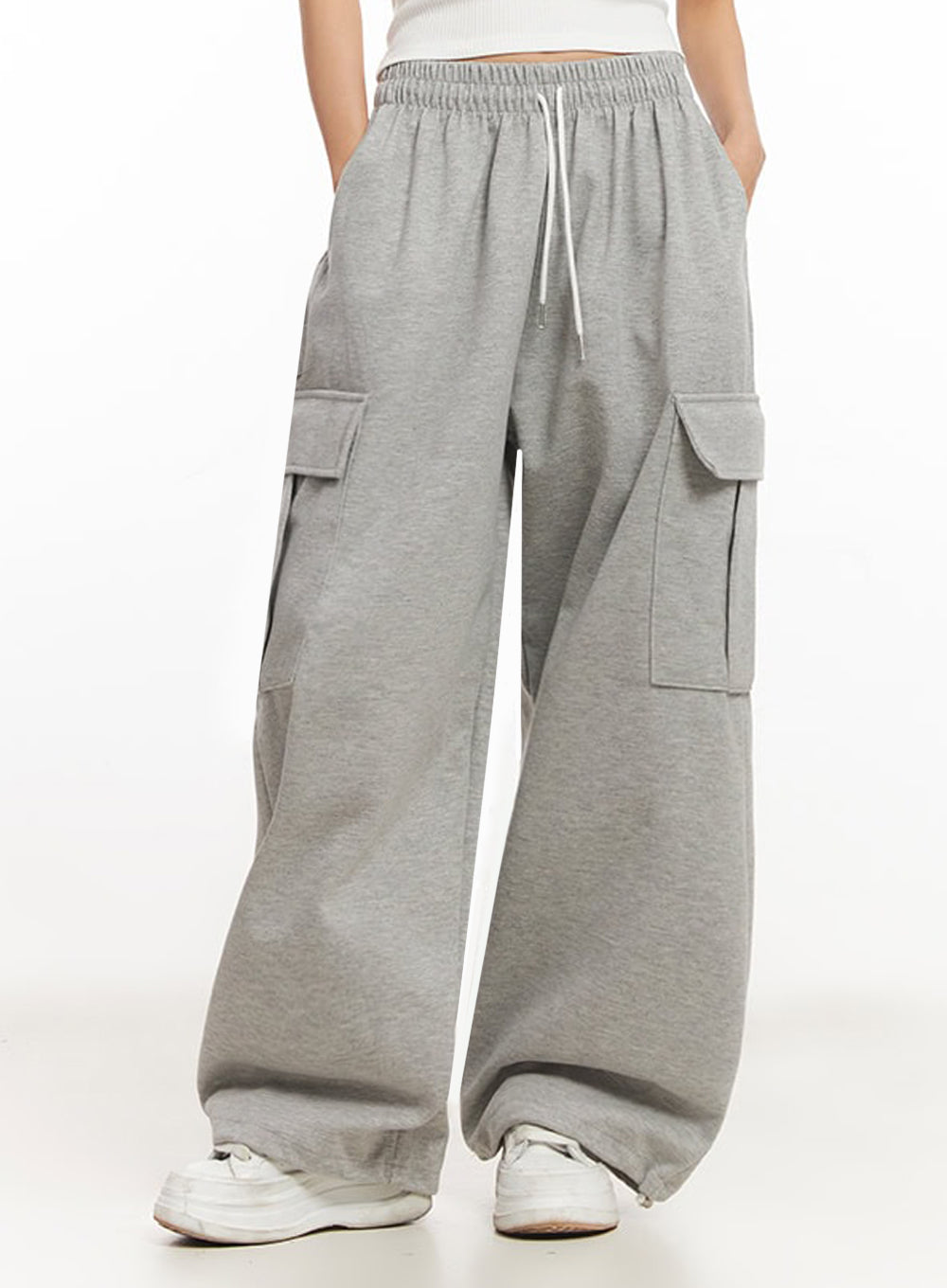 Comfy Cargo Wide-Fit Sweatpants IA504