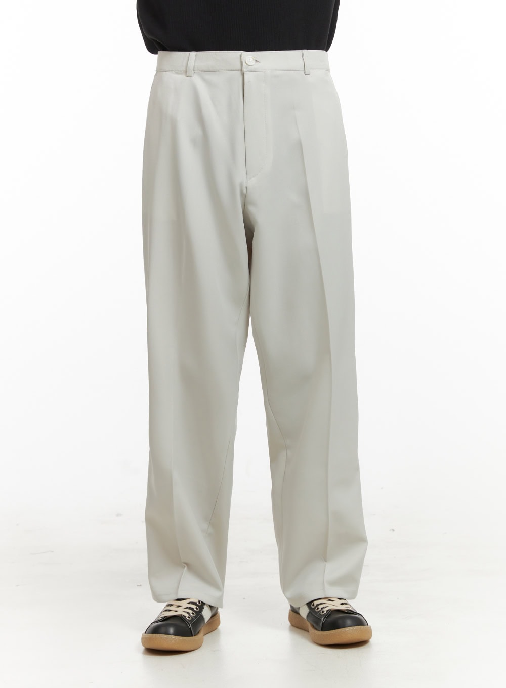 Men's Loose Fit Tailored Pants (White) IY424