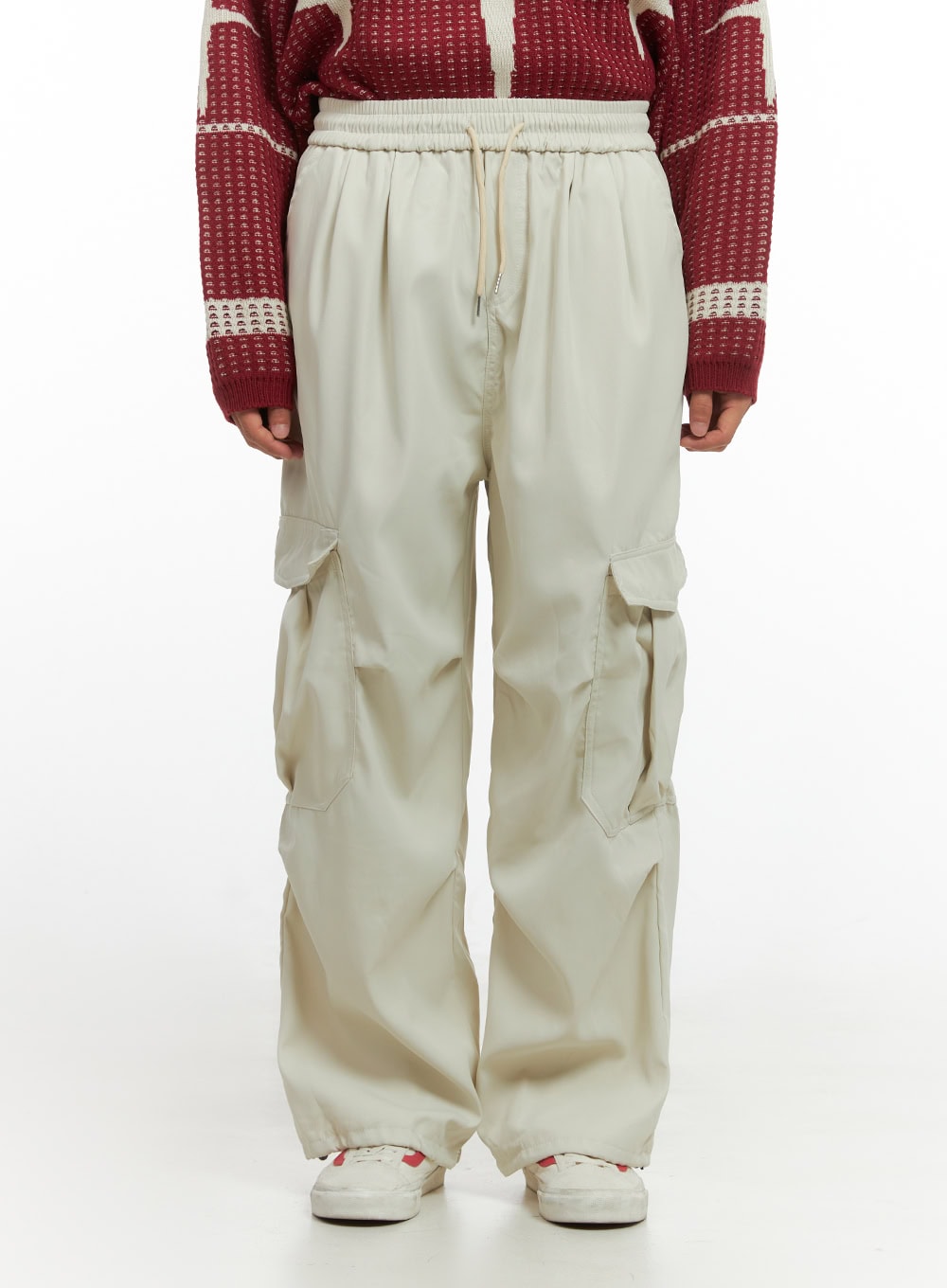 Men's Basic Wide Cargo Pants IO420