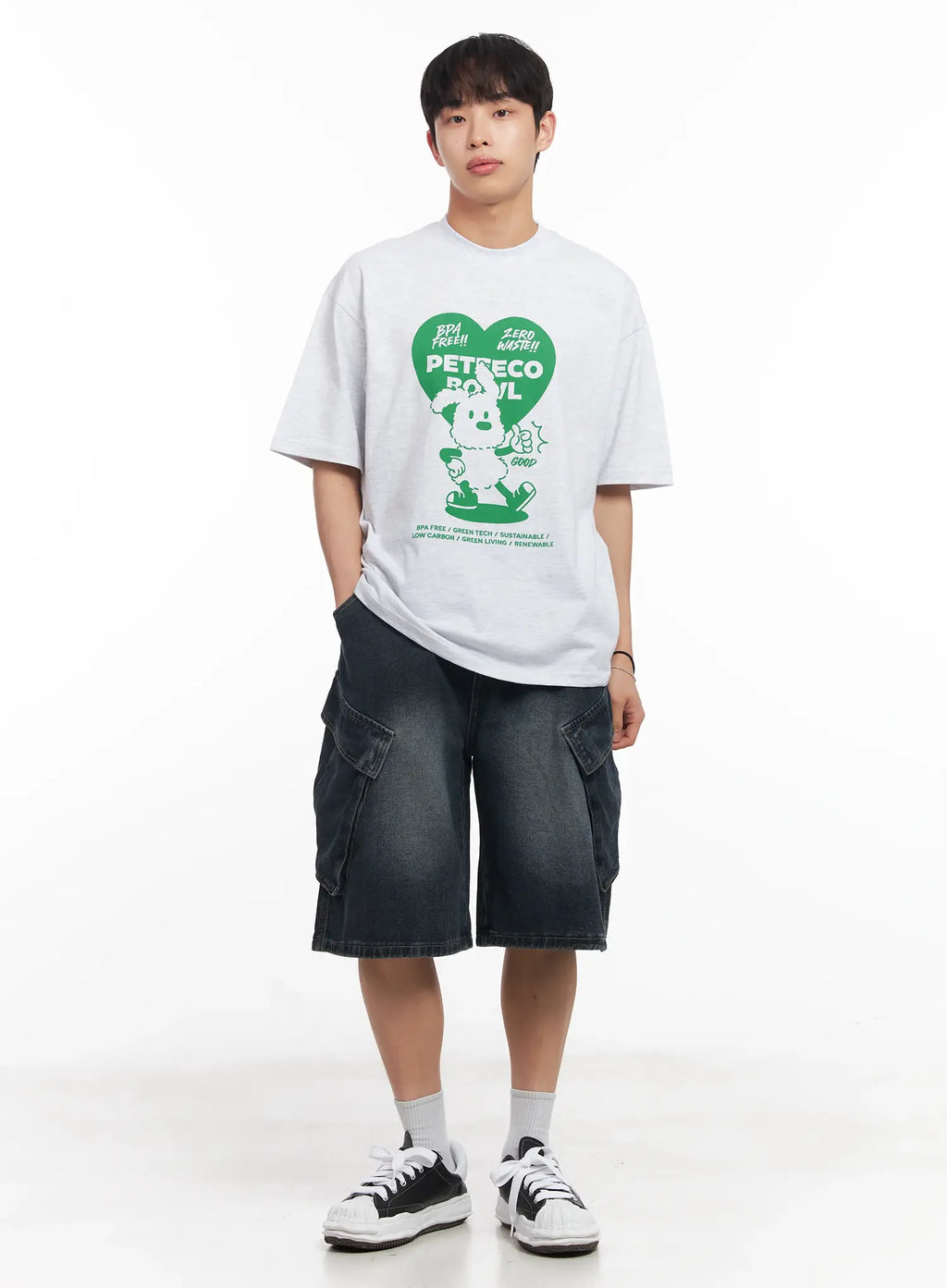 Men's Heart Graphic T-Shirt IU519