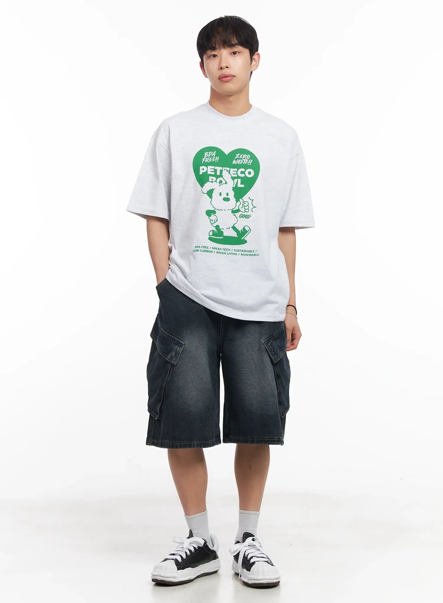 Men's Heart Graphic T-Shirt IU519