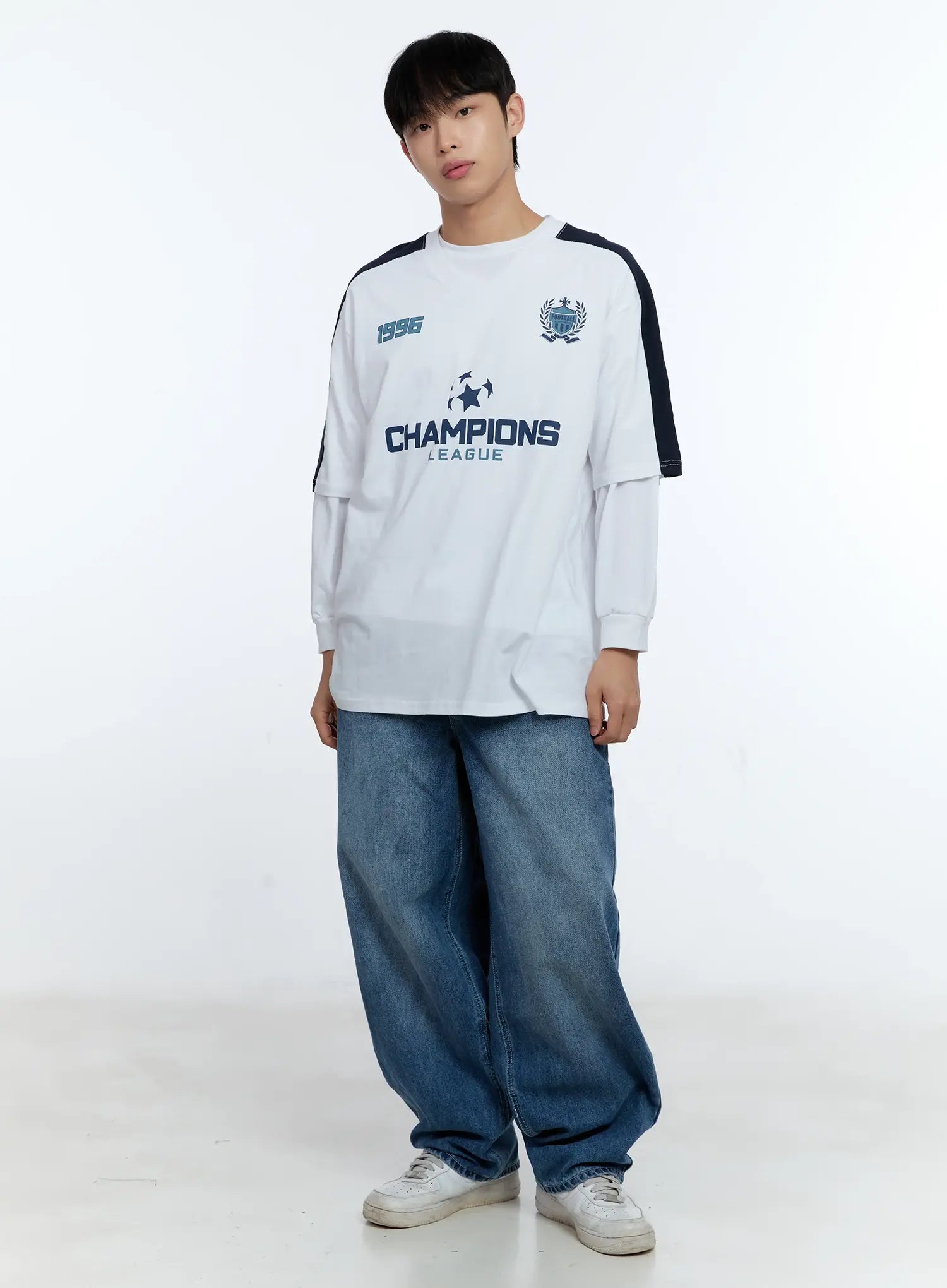 Men's V-Neck Champions League Graphic Jersey IG515