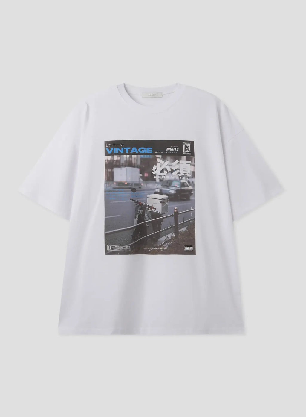 Vintage Scenic Street Graphic T-Shirt IL516
