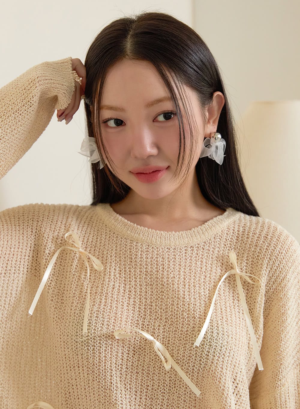 Fabric Ball Earrings OY424