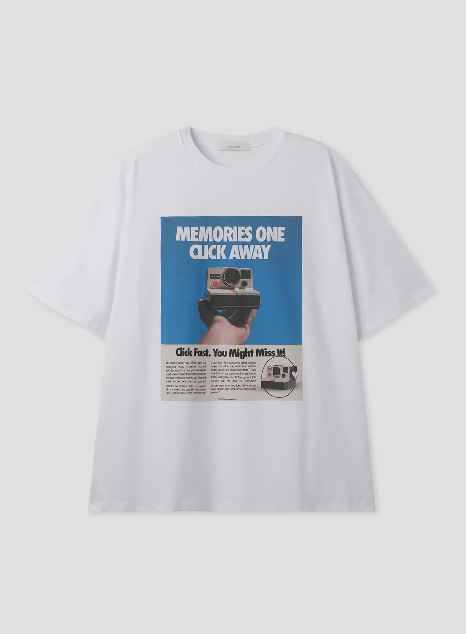 Polaroid Print Graphic T-Shirt IL516