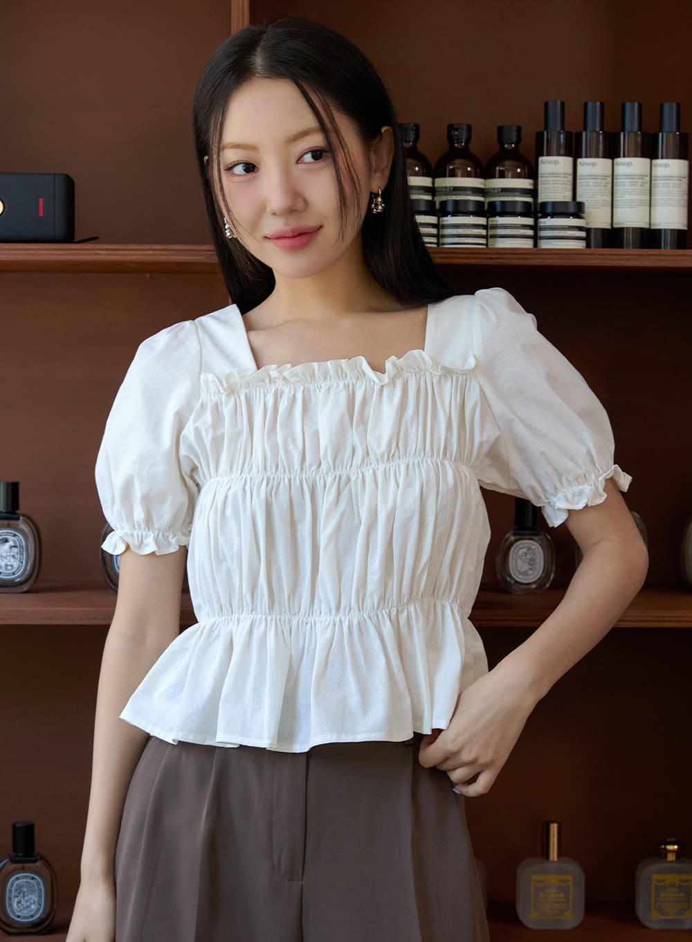 Ball Silver Earrings OY427