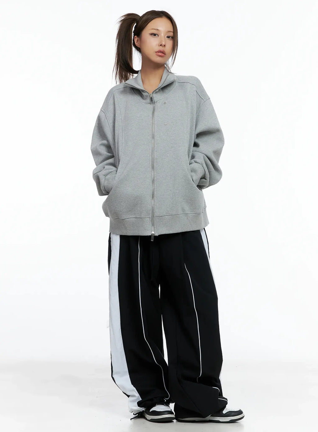 Oversized Double-Zip-Up Jacket CS505