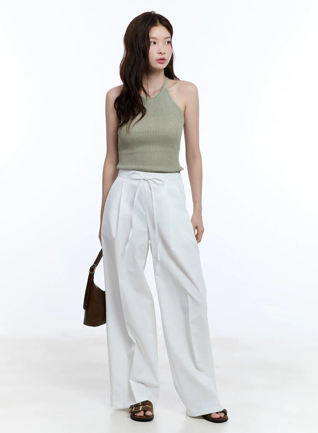 Linen Halter Top CU513