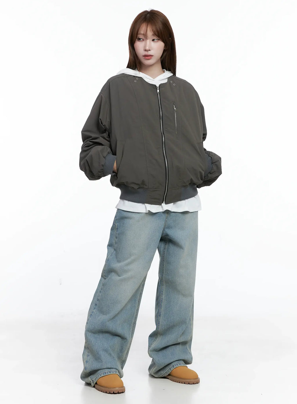 Casual Zip-Up Bomber Jacket CS501