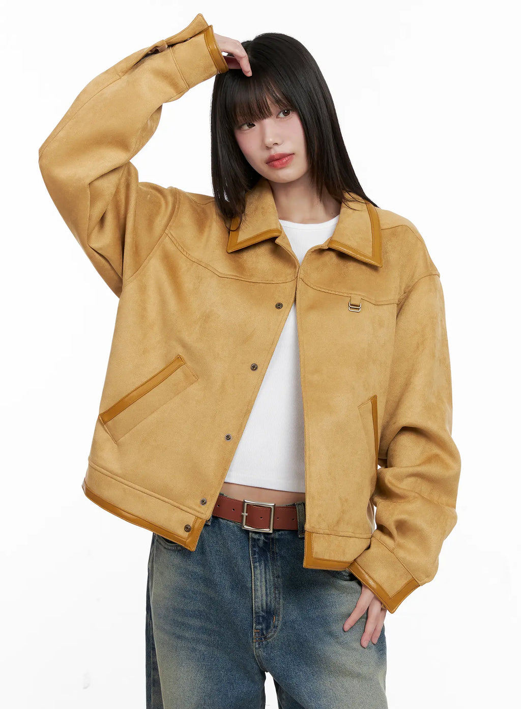 Western Suede Collared Jacket CG518