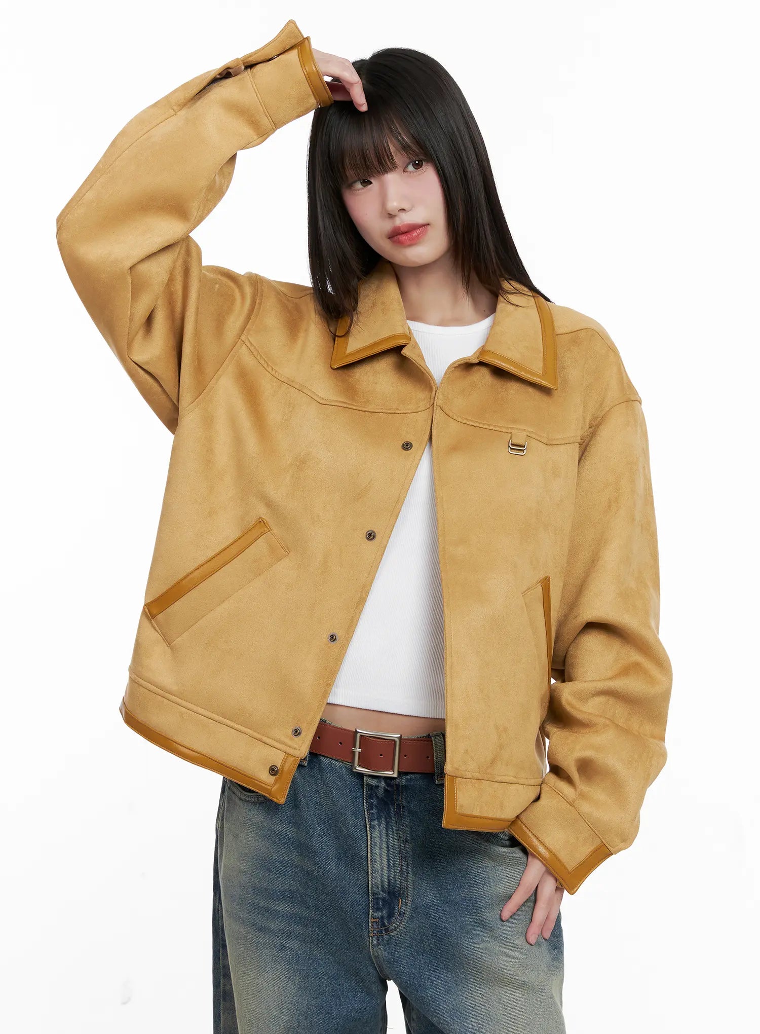 Western Suede Collared Jacket CG518