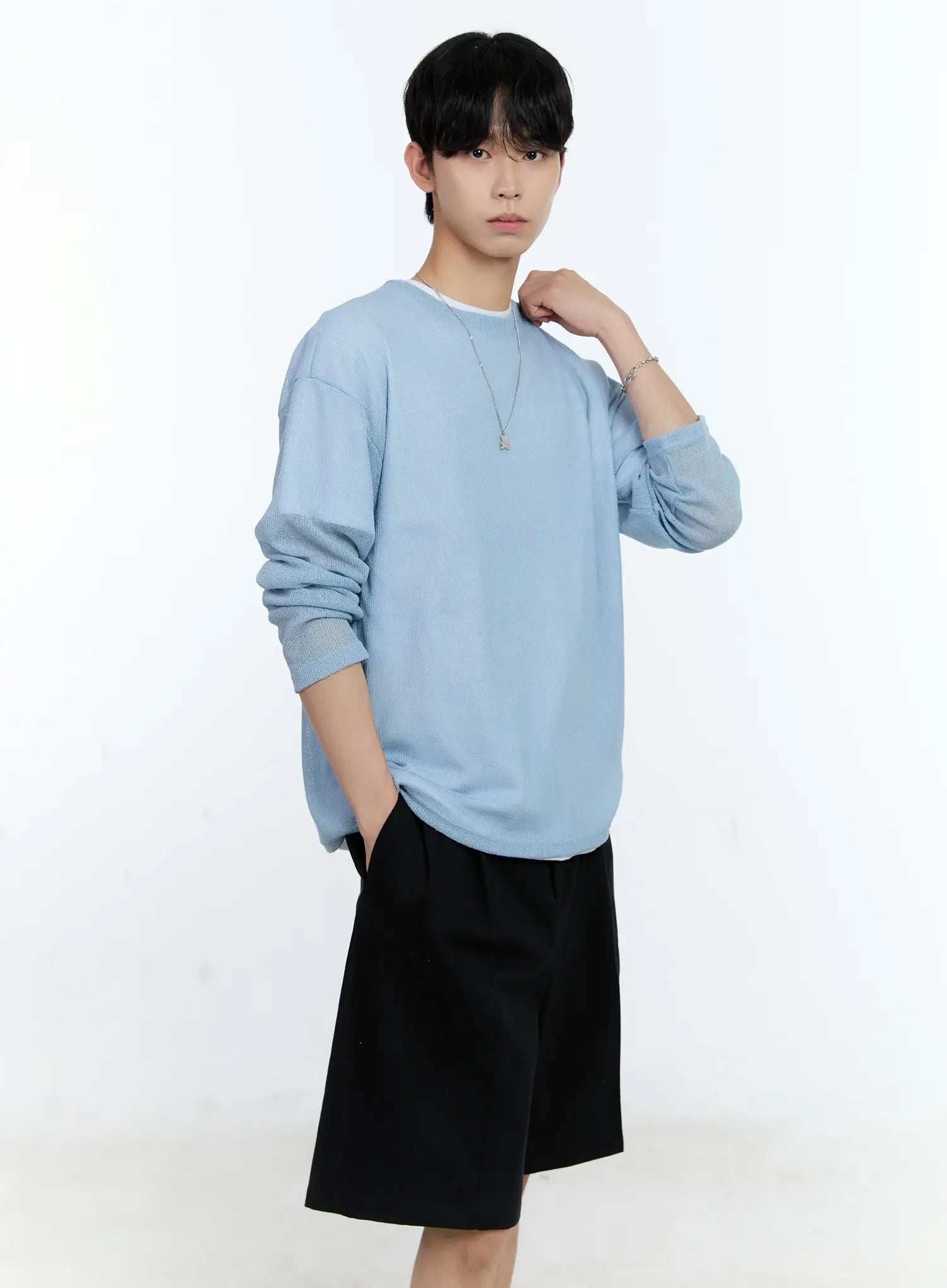 Men's Mesh Long-Sleeve Top IG501