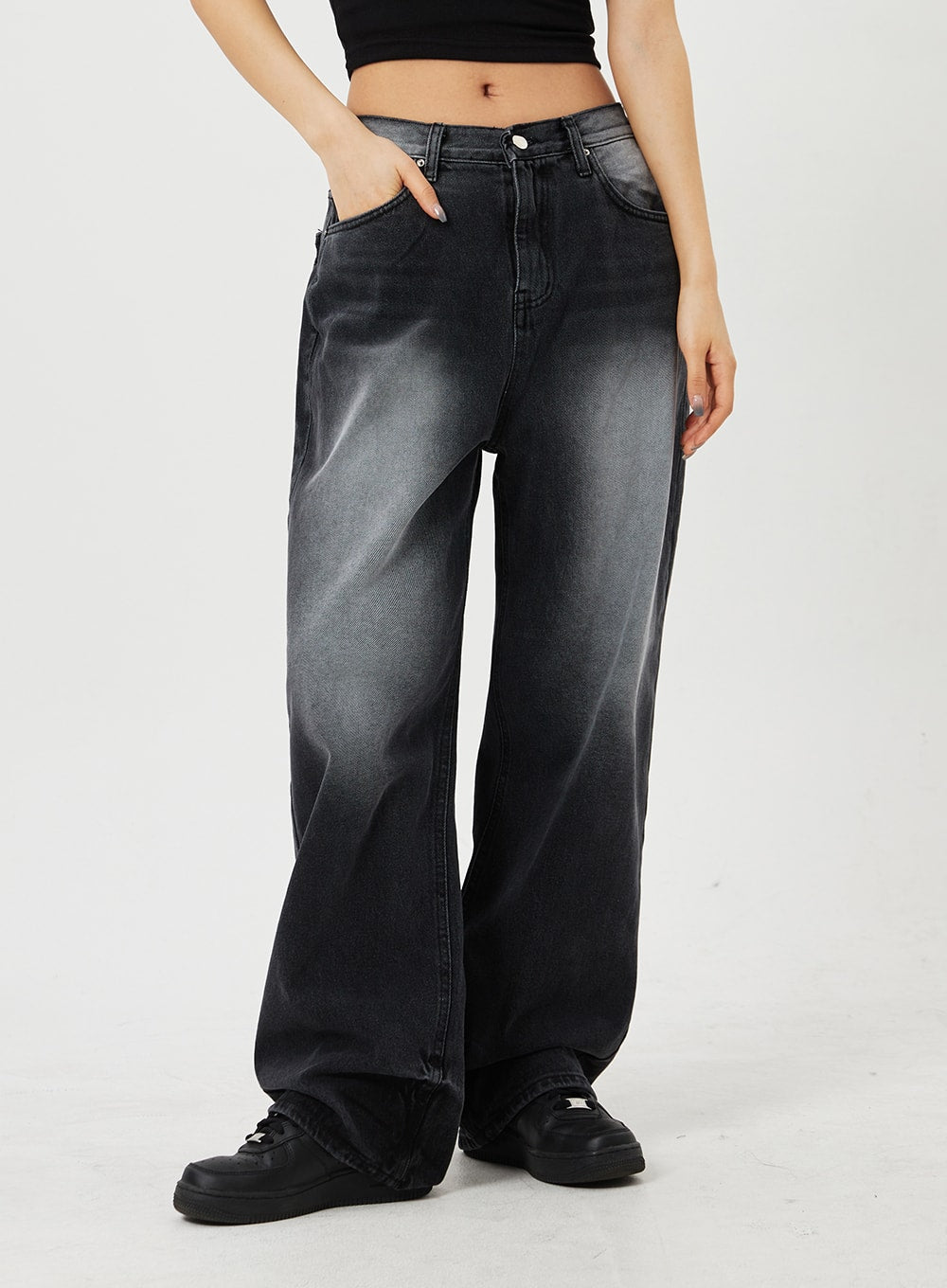 Mid-Rise Baggy Jeans CF328
