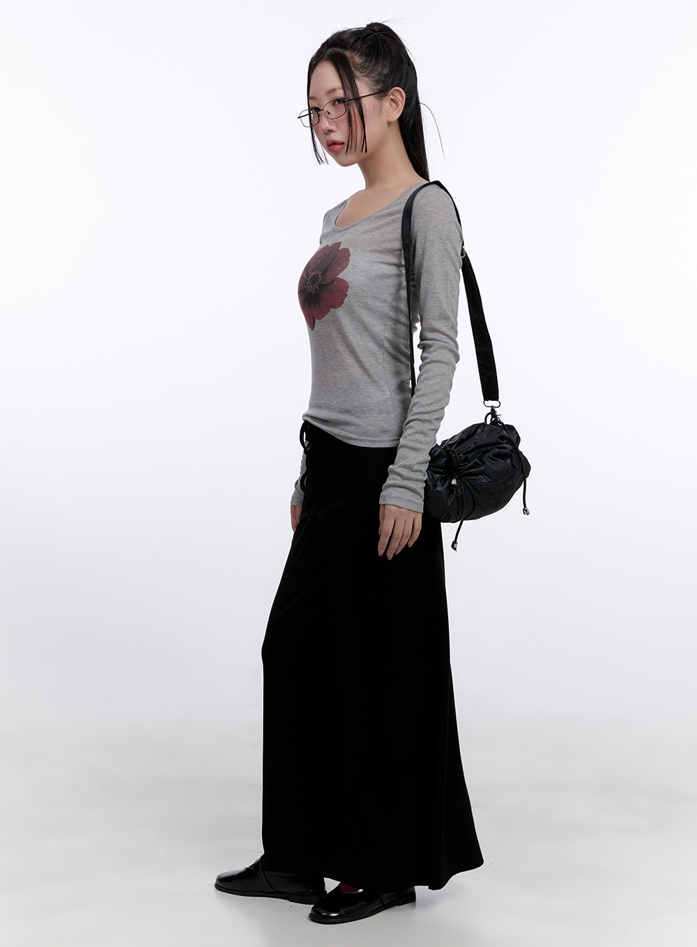 Floral Graphic Slim-Fit Top CJ511