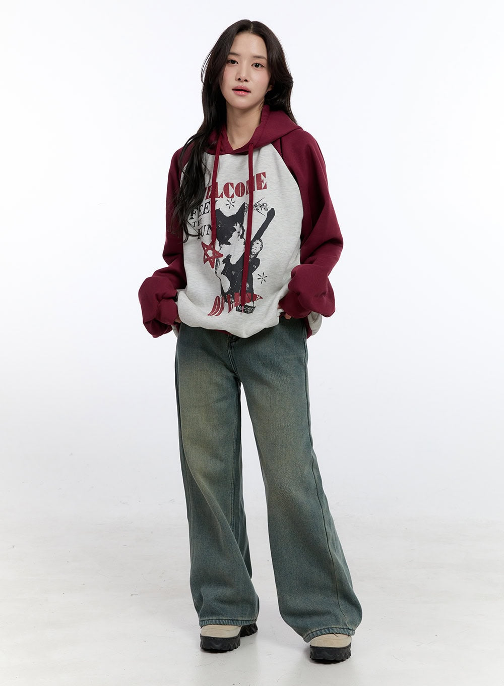 Graphic Hooded Sweatshirt ON418