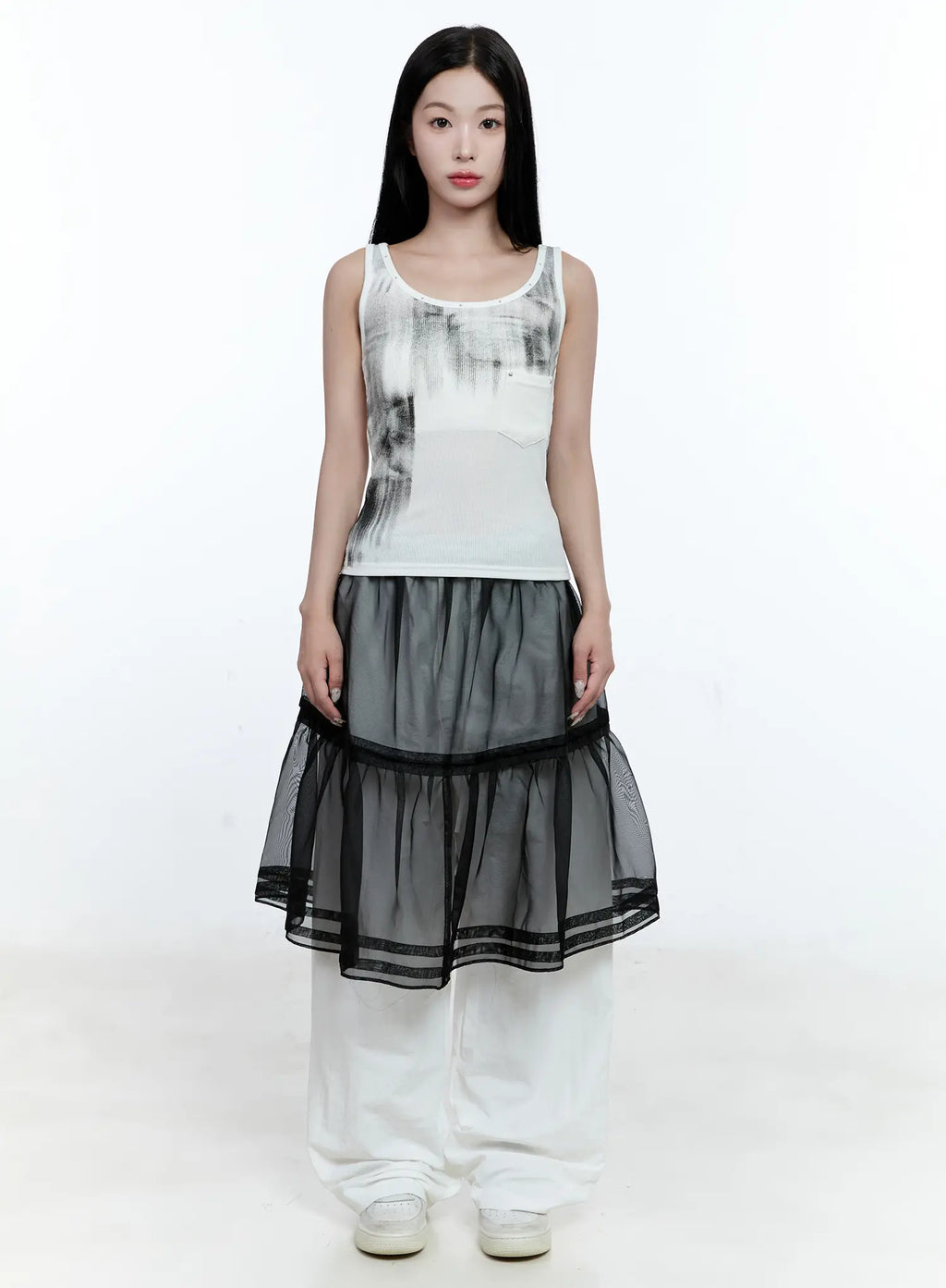 Gradient Ribbed Tank Top CG507