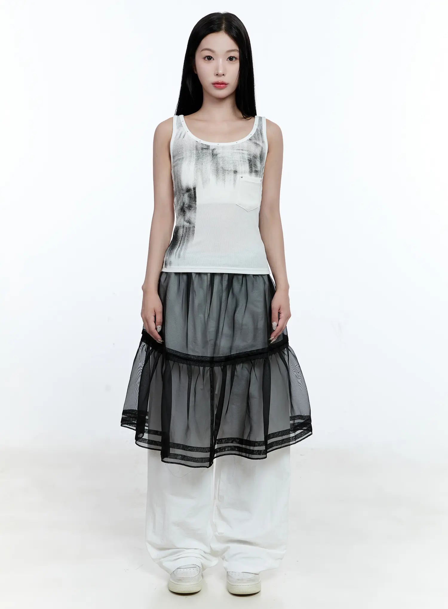 Gradient Ribbed Tank Top CG507