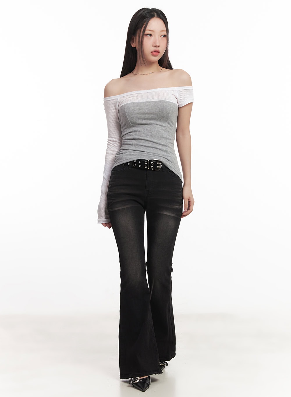 Pratt Slim-Fit Bootcut Jeans CM531