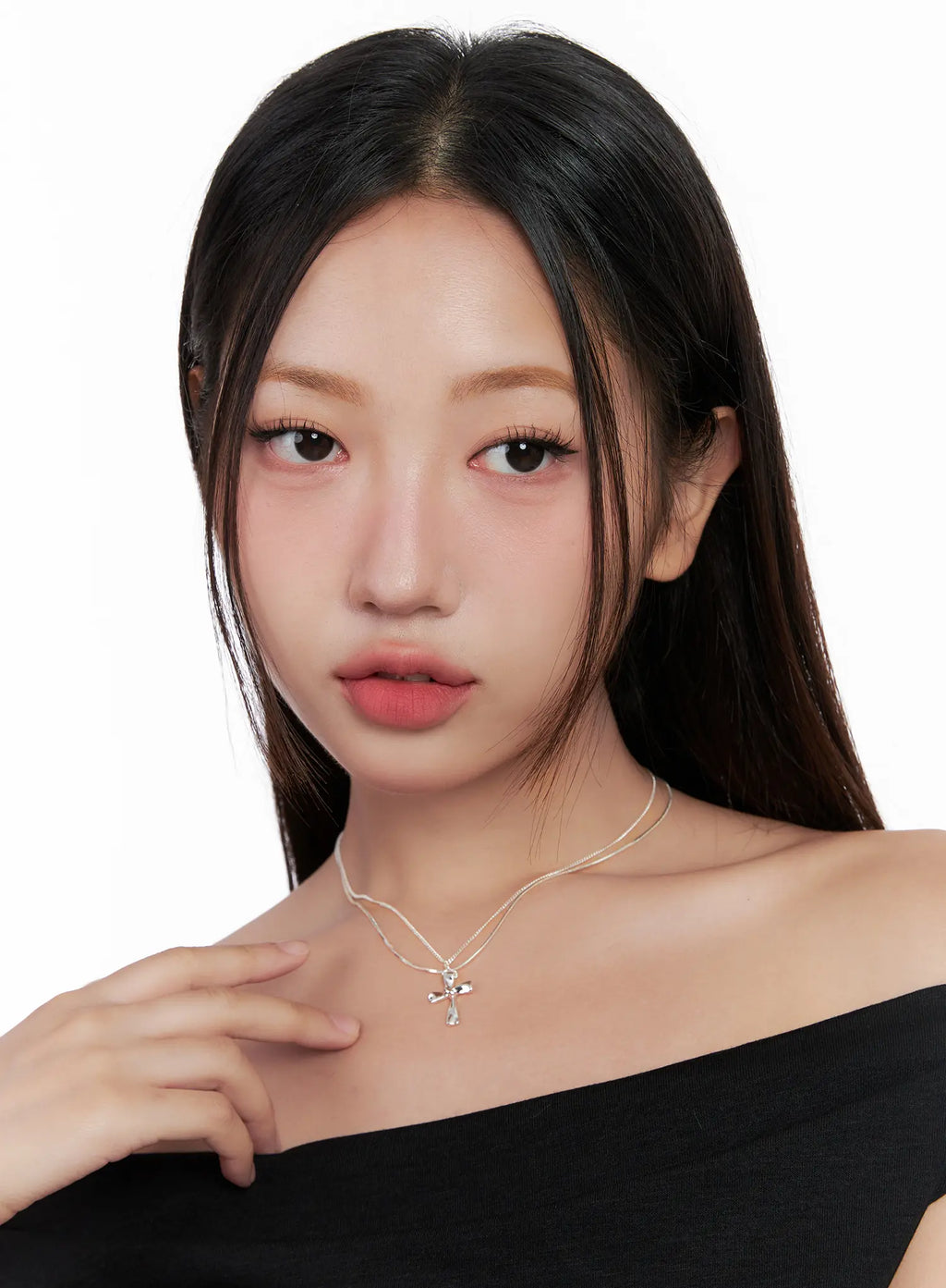 Layered Cross Necklace CL522