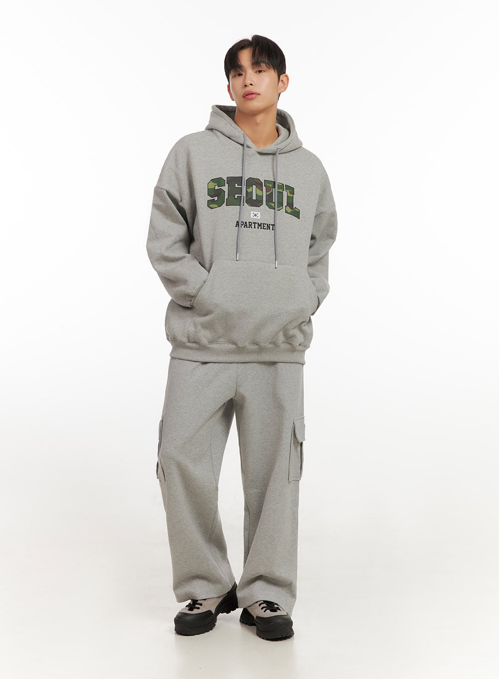 Men's Oversize Printed Hoodie ID413