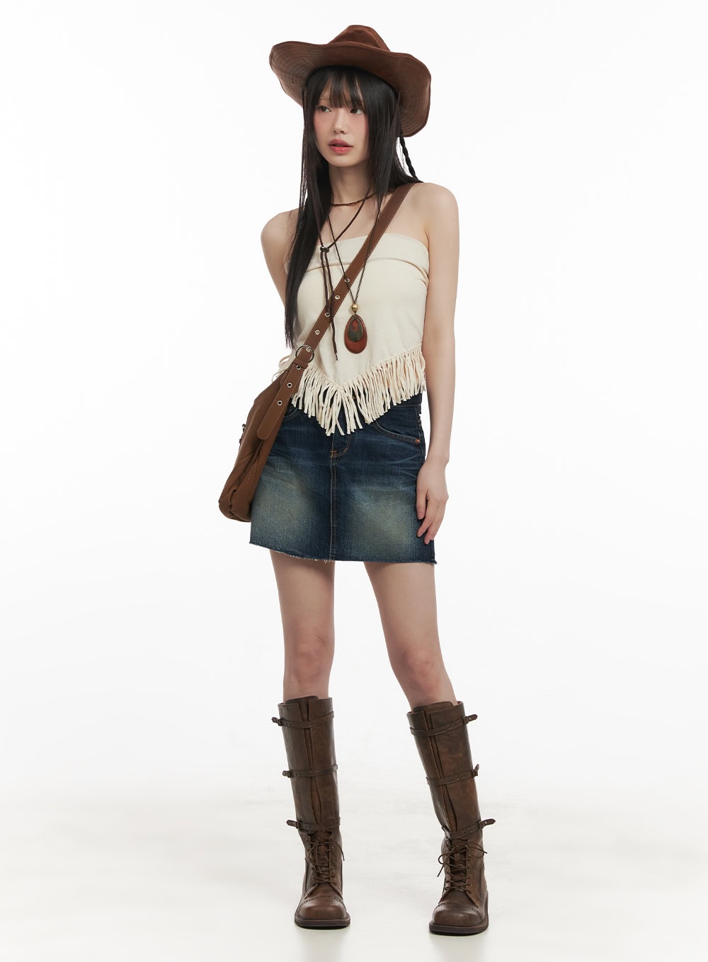 Fringe Tube Top CF518